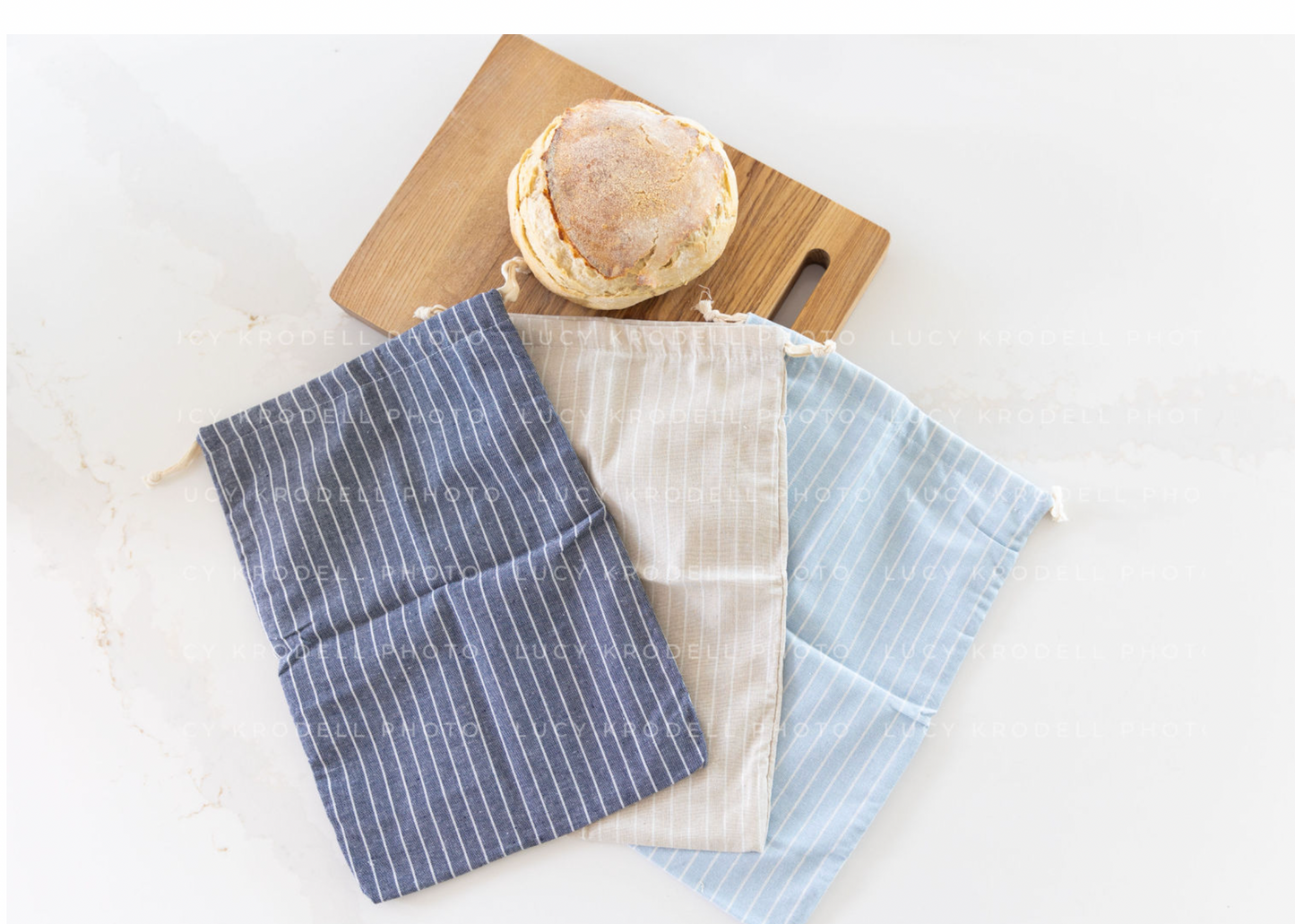 Reusable Bread Bags For Homemade Sourdough Bread - 3 Pack XL bags - 16.5 x 12 in.